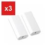 PLUS Cased Eraser Clutto, Refillable Replacement Eraser, 2 pcs, White, ER-0111R-2