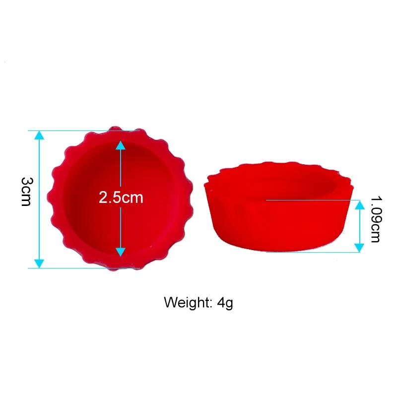 2/12/24Pcs Silicone Beer Bottle Caps Bar Home Brewing Wine Making Barware Cover Bottle Cover  Soy Corktail Lid Candy Colors