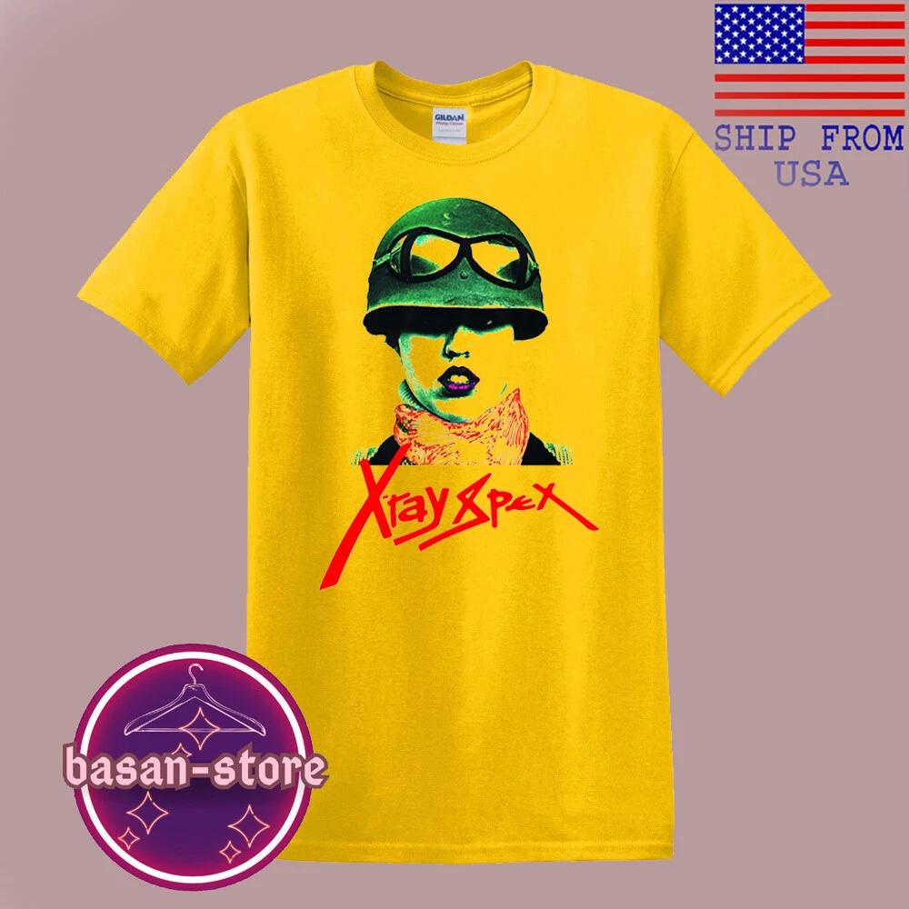 X-Ray Spex Men s Yellow T-Shirt Tee Top Unisex S