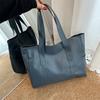Stylish Pu Tote Bag With Soft Leather Feel Spacious Casual Shoulder Bag In Trendy Colors