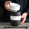 RuHan 4.5-inch Stone Pattern Ceramic Rice Bowl