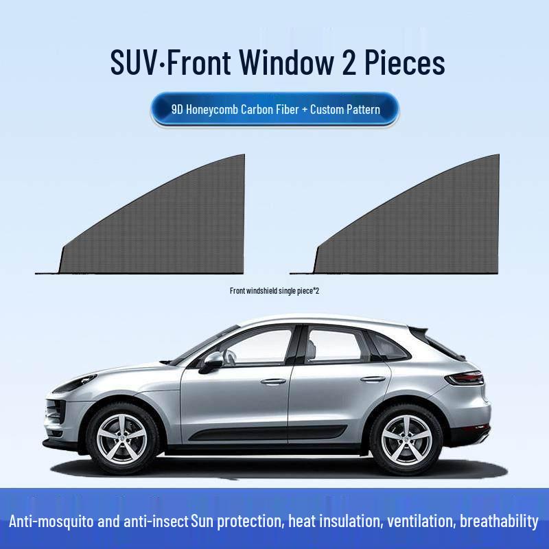 Car-Mounted Mosquito and Insect-Proof Sunshade Curtain and Privacy Mesh