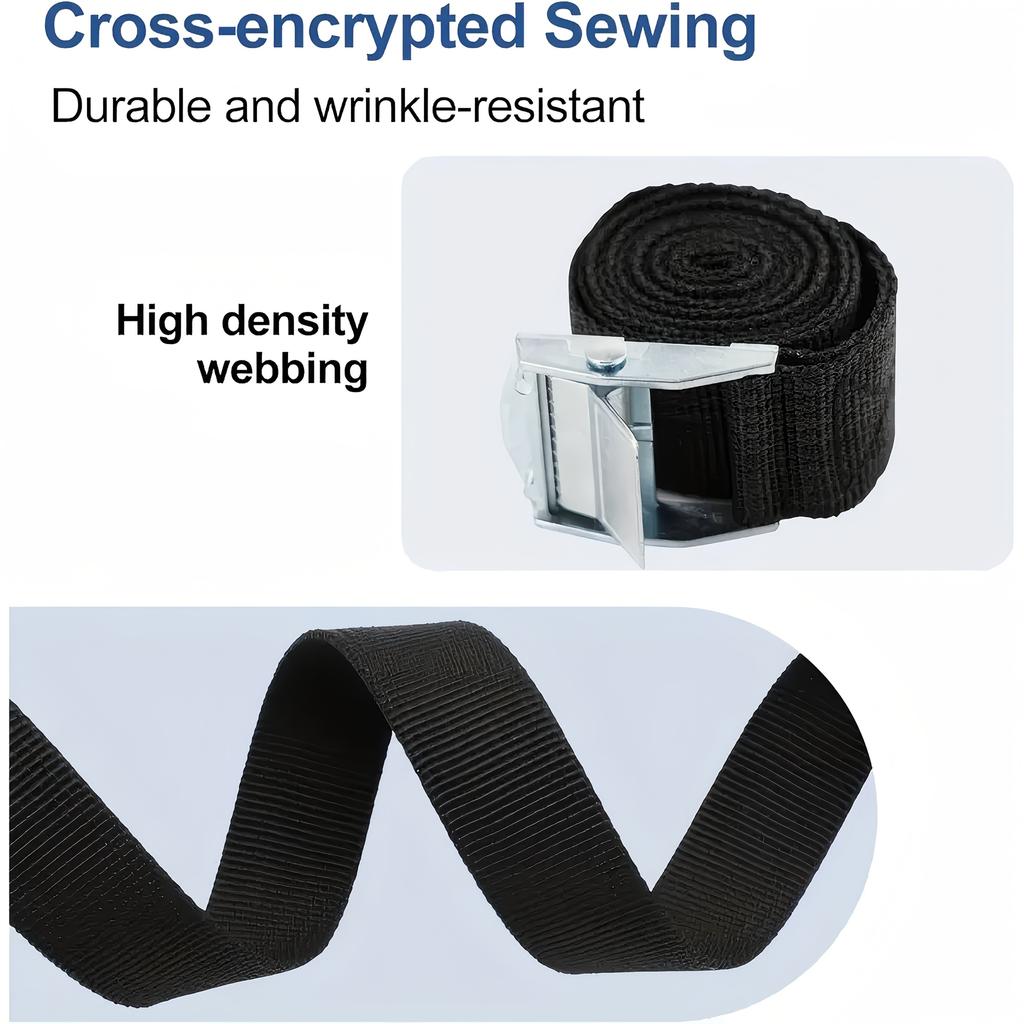 3pcs Short Tie-Down Straps with Quick-Release Buckles, 1M Adjustable Straps for Securing Luggage And Cargo.
