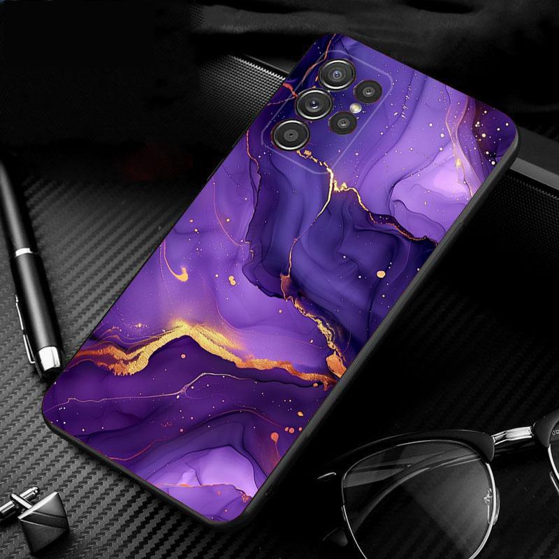 

Purple marble Phone Case For Samsung S26 S25 S24 S23 S22 Ultra S23 S22 S25 Plus S24 FE S26Edge S26