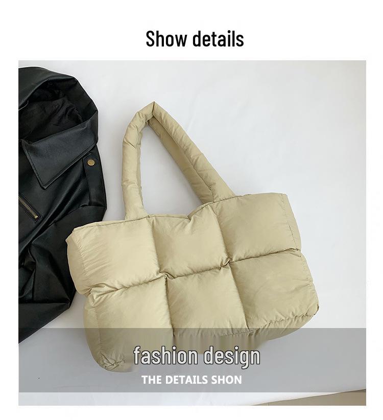 Korean Style Quilted Puff Shoulder Bag - 2025 Autumn/Winter Collection