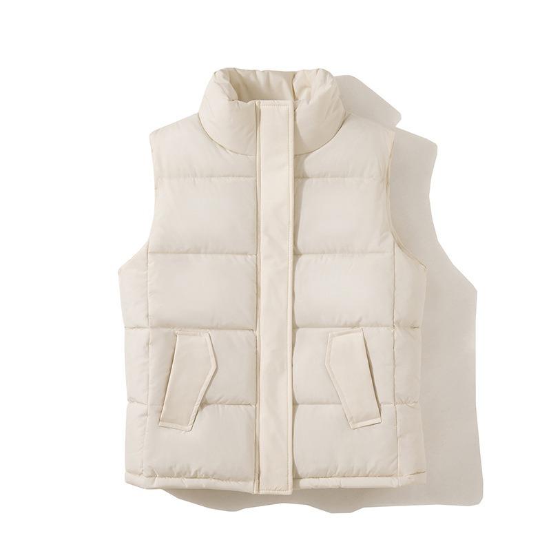 New vest women's coat loose and versatile short stand-up collar women's down cotton vest autumn and winter