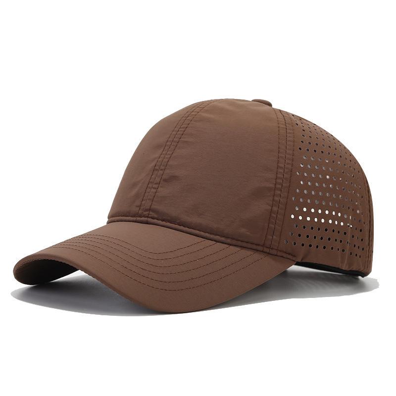 Cap Light Plate Large Brim Baseball Cap Fashion Quick-Drying Mesh Hat Outdoor Sunshade Sun Hat Print Embroidery