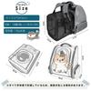 Okiki Expandable Pet Carrier for Dogs and Ideal for Hospital and Disaster Large Spaceship Design with Two Windows and Curtains for Small Dogs and Cats