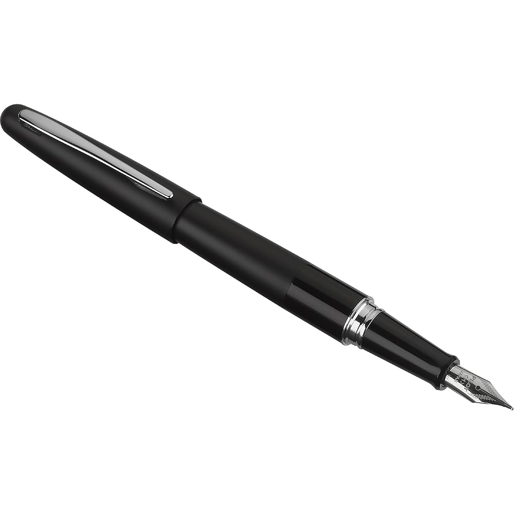 Pilot Metropolitan Collection Fountain Pen Black Barrel Classic Design Medium Nib Black Ink 91107