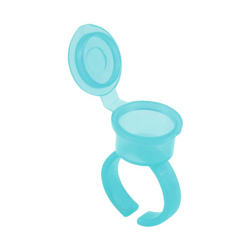 50pcs/pack Makeup Tools Eyelash Extend Ring Cup Tattoo Ink Equipment Microblading Tattoo Cup With Lid Make up Accessories
