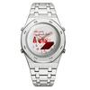 1pc New Polygon Men's Watch - Graffiti Digital Fashion Digital Display Multi-functional Night-Light Water-Resistant