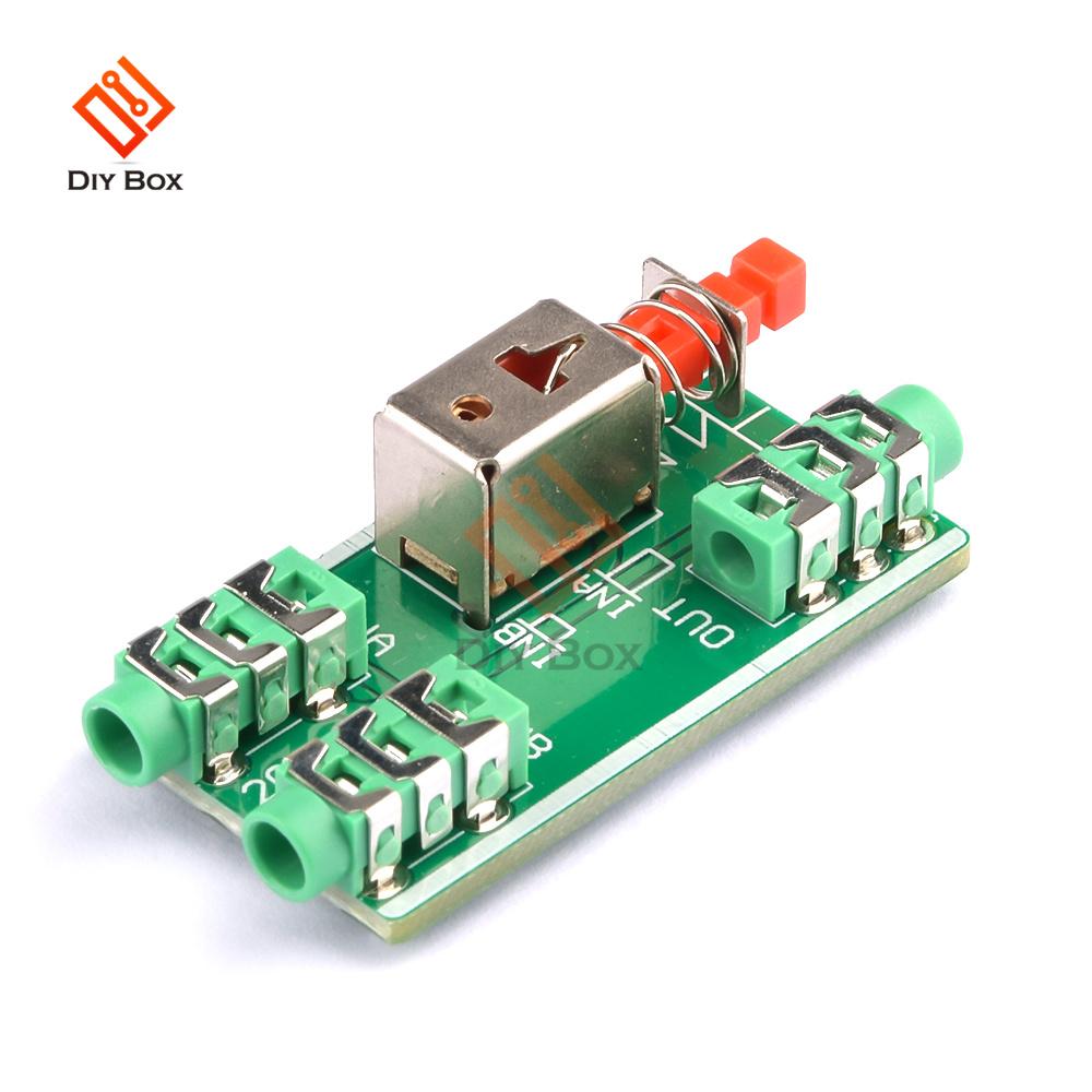 Audio Switching Board 3.5mm A / B Audio Input Block Optional Select Output Type Module One Audio Input to two Audio Output