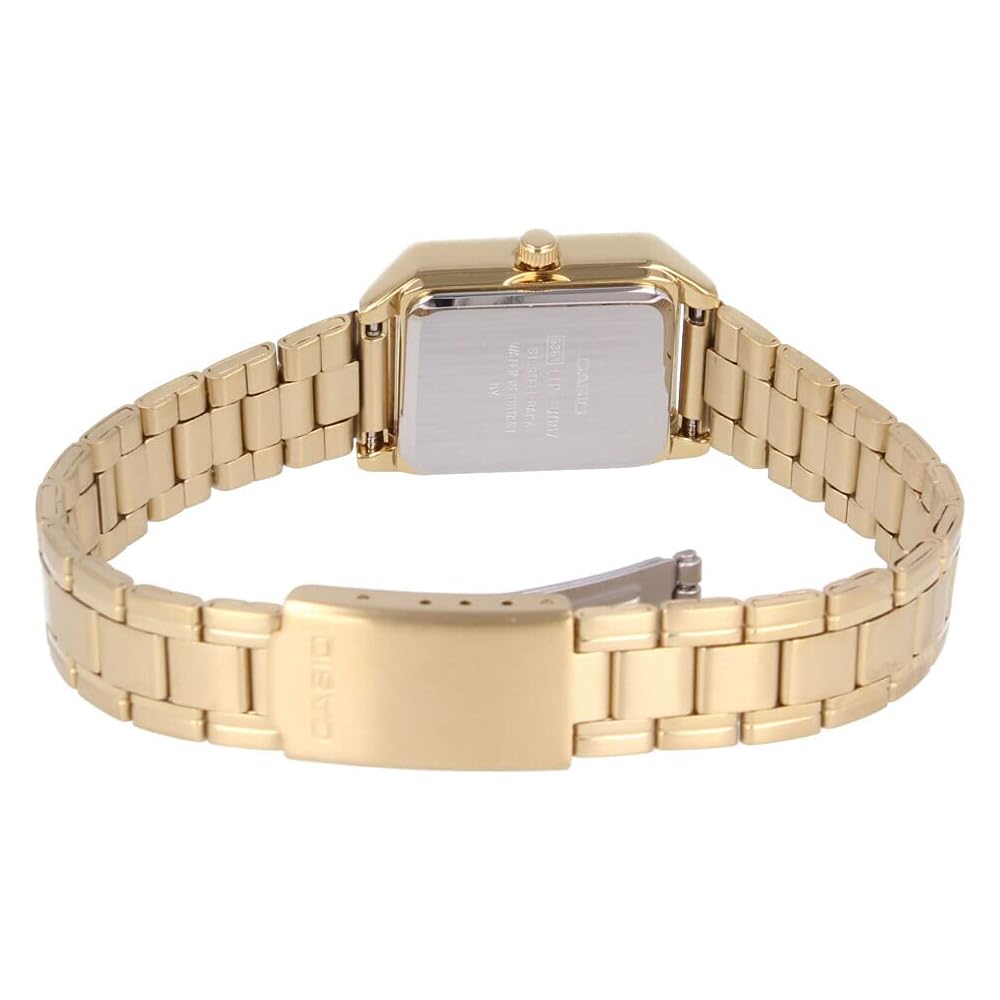 Casio Standard Analog Women's Square Metal Watch Gold LTP-V007G-9E