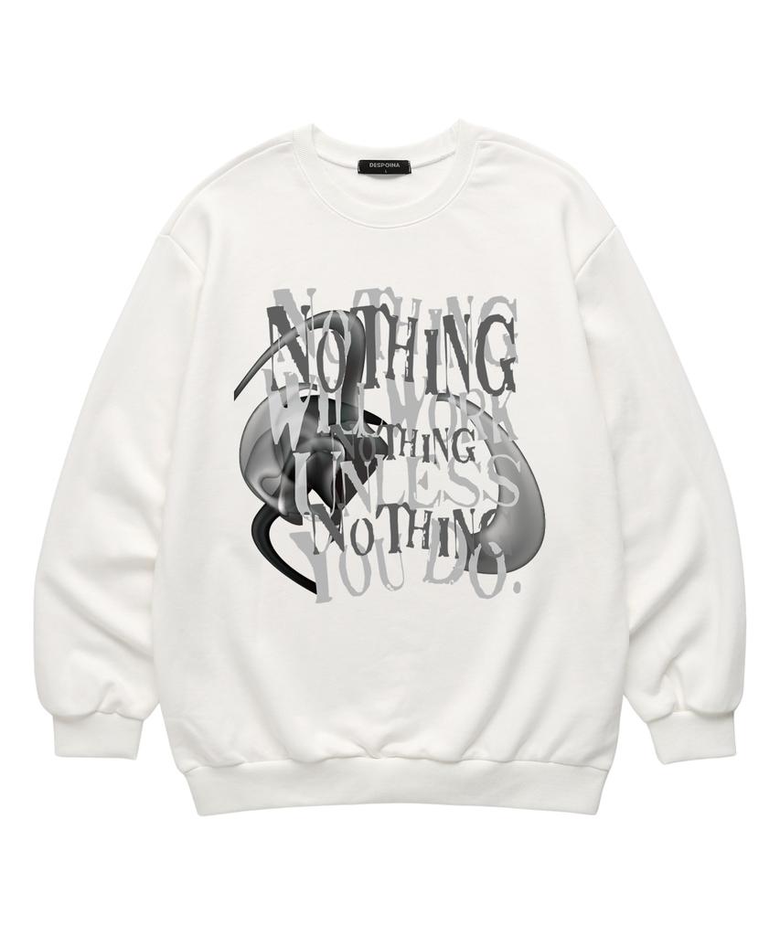 SHIRTER Nothing Will Works Sweatshirt (Sls017) White (Type B)