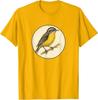 Retro Bananaquit Bird T-Shirt Design *10 Colors* Tee by Bird Fantastic