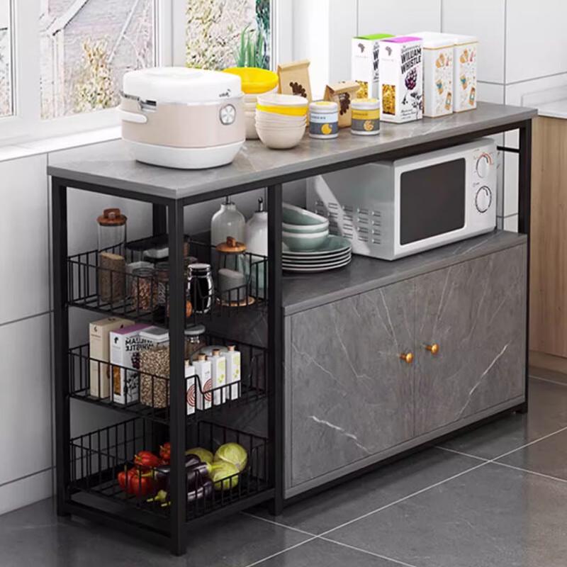 BeiYing Multifunktionaler Küchenschrank mit Gemüsekorb