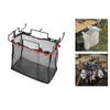 Hanging Trash Bag Holder Trash Bag Hanging Rack, Fixed Linkage Garbage Bag Table Mount Rubbishes Bag Hanger for Kitchen  Silver