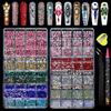 New Flat-Bottomed Diamond Heterosexual Mixed Diamond Nail Art Jewelry Mixed Mixed Round Glass Diamond Rhinestone Nail Decoration