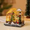 Lighted Christmas Decor LED Music House Christmas Ornament forXmas Desk Decoration Kids Gift