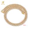 NUOYA Trendy Rapper Jewelry 18K Gold Plated Double Row Diamond Cut Cuban Link Chain Necklace Gift for Men