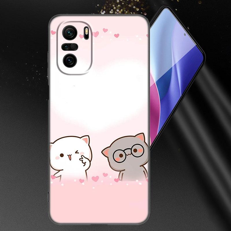 Funny Cartoon Cat Phone Case For Xiaomi Mi POCO X3 NFC GT M4 M3 12 11T 10T Pro A3 11 Lite NE 5G 12X 11i F3 Soft TPU Black Cover