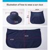 Men's Hat Anti-UV Bucket Hat Fisherman's Hat Sun Protection 360° Panama Sun Hat Summer Hat Face Protection Mask Shawl Visor