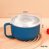 ZISIZ 304 Stainless Steel Noodle Bowl with Lid and Drainer