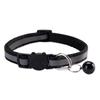 Reflective Breakaway Dog Cat Collars with Bell Safety Buckle Adjustable Soft Kitten Collar Pet Accessories for Cats Kittens