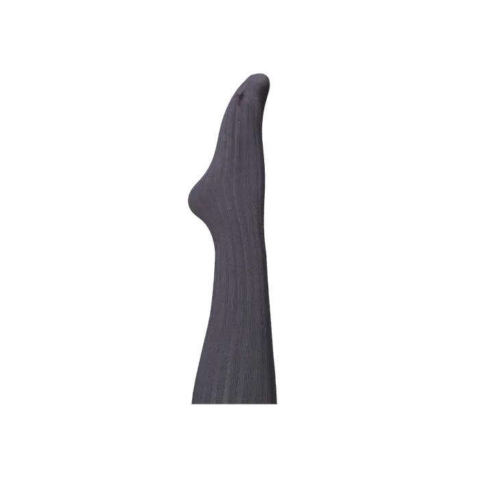 Slim Hold-Fit Rib Stockings (Gray)
