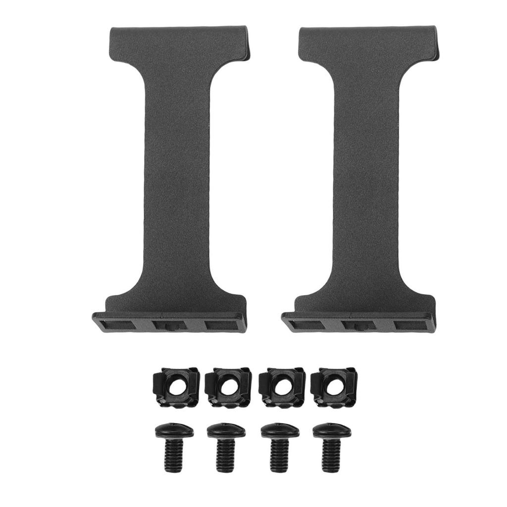 1U Server Rack Depth Extender 4 Inch Deep Recessed Rack Mount Adapter Kit for Network Rack Aluminum Alloy