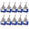 10pcs ON-OFF-ON / ON-ON Miniature Toggle Switches Mini MTS-102 103 202 203 Power Button Switch Car