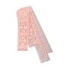Pink Lace Flowers Long Strip Silk Scarf Headbands Bow Hair Rope Womans Girls Sweet Tie Hair Turban Ribbon Lady Headdress Fashion