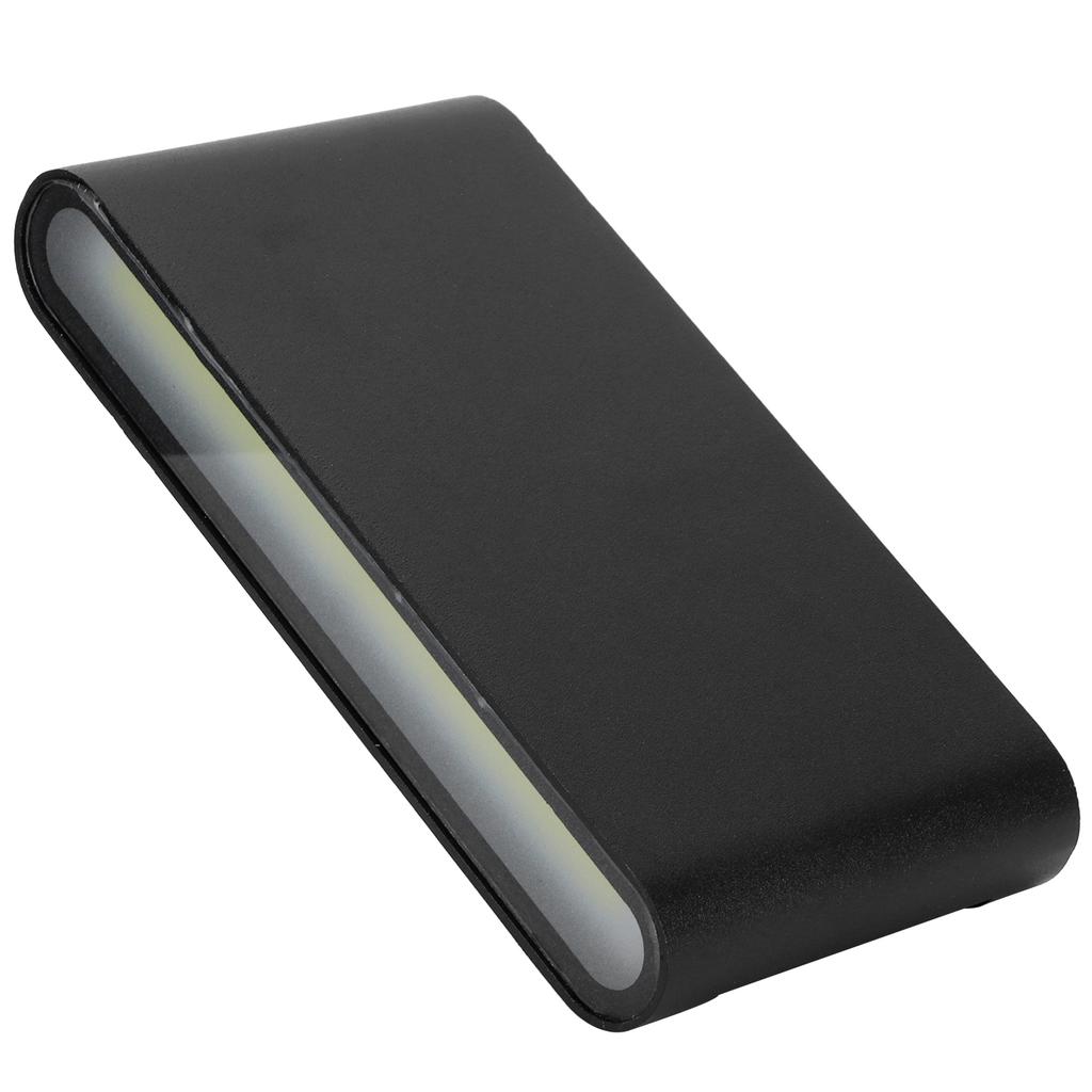 LED Vegglampe 12W COB Aluminium Utendørs Hagelysarmatur IP65 Vanntett AC85-265V(Svart skall