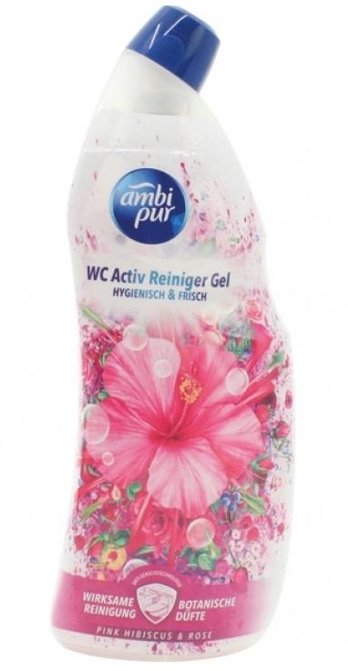 Ambi Pur, WC Gel, Pink Hibiscus &; Rose, 750 Ml
