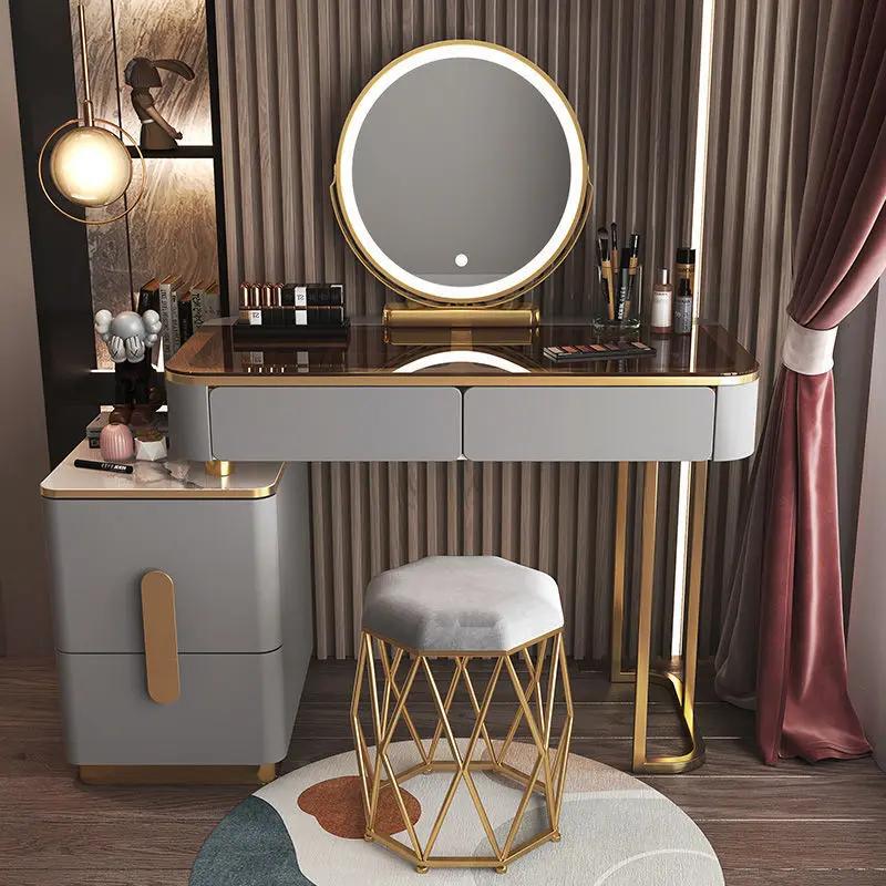 Mirrors Makeup Dressing Table Drawer Lighting Led Living Room Dressing Table Bedroom Household Home Furniture