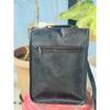Black Satchel Men's Bag Leather Sling Goat Genuine Messenger Vintage Shoulder