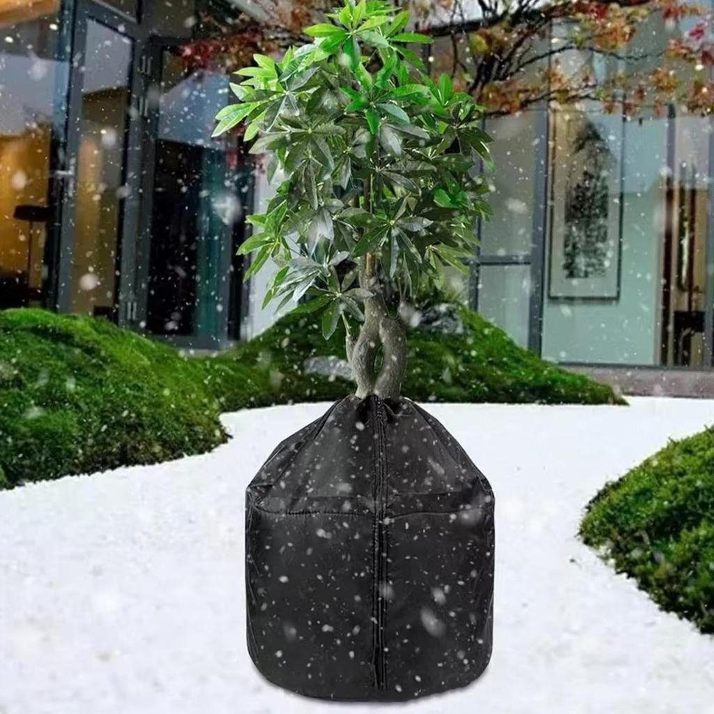 Plant Covers Reusable Flower Protective Bag with Zipper and Drawstring Frost Protection Covers for Garden Fruit Tree Potted