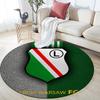 Legia Warsaw pattern round rug,Carpet Rug for Living Room Bedroom Playroom ,Non-slip Floor Mat,Holiday Gifts and Birthday Gifts.