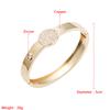 Copper Inlaid Zircon Real Gold Electroplated Bracelet Women's Exquisite Elastic Buckle Glossy Bracelet Bracelet