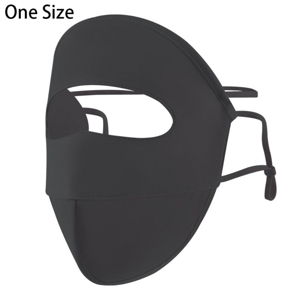 Full Face Sun Protection Mask Ice Silk Sunshade Face Mask Fashion Anti-UV Neck Scarf  Outdoor