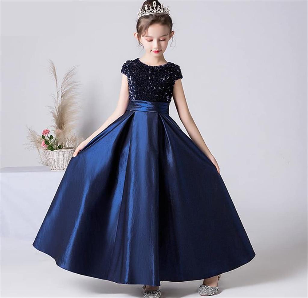 Kids Long Violin Junior Piano [VIISEN] Dress, Dress, Children's Dress, Girls, Elegant, Formal, Concert, Dress, Recital, Wedding, Birthday, Stage,
