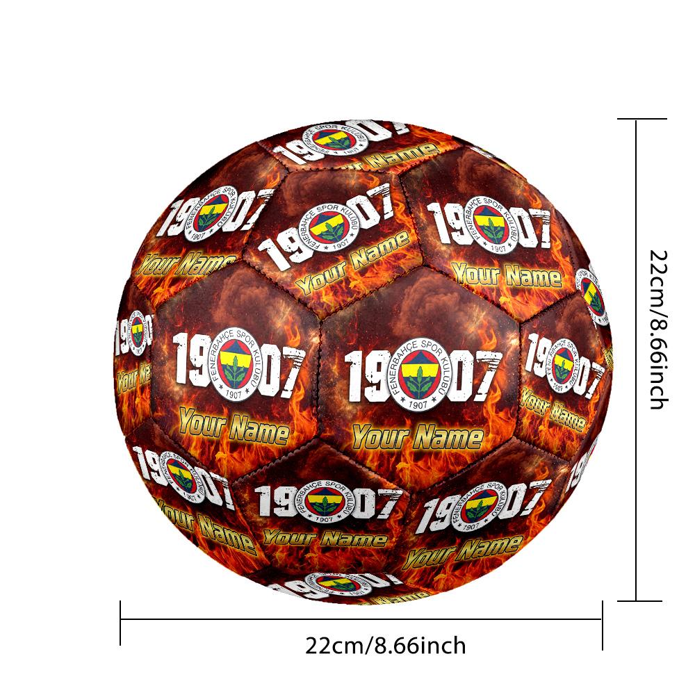 Personalized Size 5 Football Fenerbahçe FC Pattern Outdoor Game Sports Ball Gift