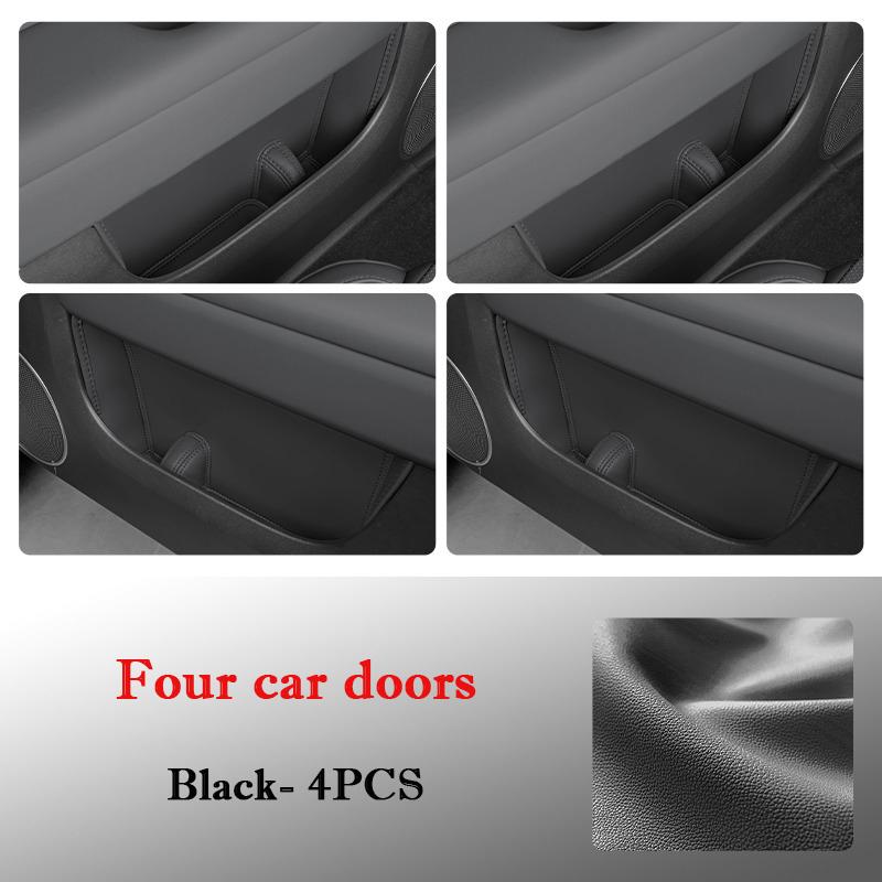 For LiXiang L6 L7 L8 L9 Car Door Slot Storage Pad Leather Door Groove Protective Mat Storage Barrel Interior Accessories