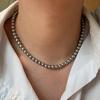 Diamant Schleife Perlenkette High Sense Choker Halskette Licht Luxus Nische Kleid Schlüsselbeinkette