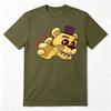 Five Nights At Freddys FNAF Horror Game Graphic Tee Golden Freddy Vibe Check T Shirt Unisex Unisex Vintage Style Casual 100Cotton