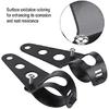 KIMISS Fork Headlight Mounting Bracket, 35-43mm Motorcycle Headlight Mount Bracket Fork Tube Clamp Kit Black for Chopper Cafe Racer