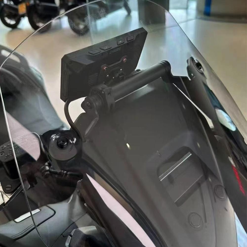 Für TMAX 560 2025 T-max 560 TECH MAX 2025 Motorrad Handy-Erweiterungshalter Ständer GPS-Navigationshalterung Handyhalterung