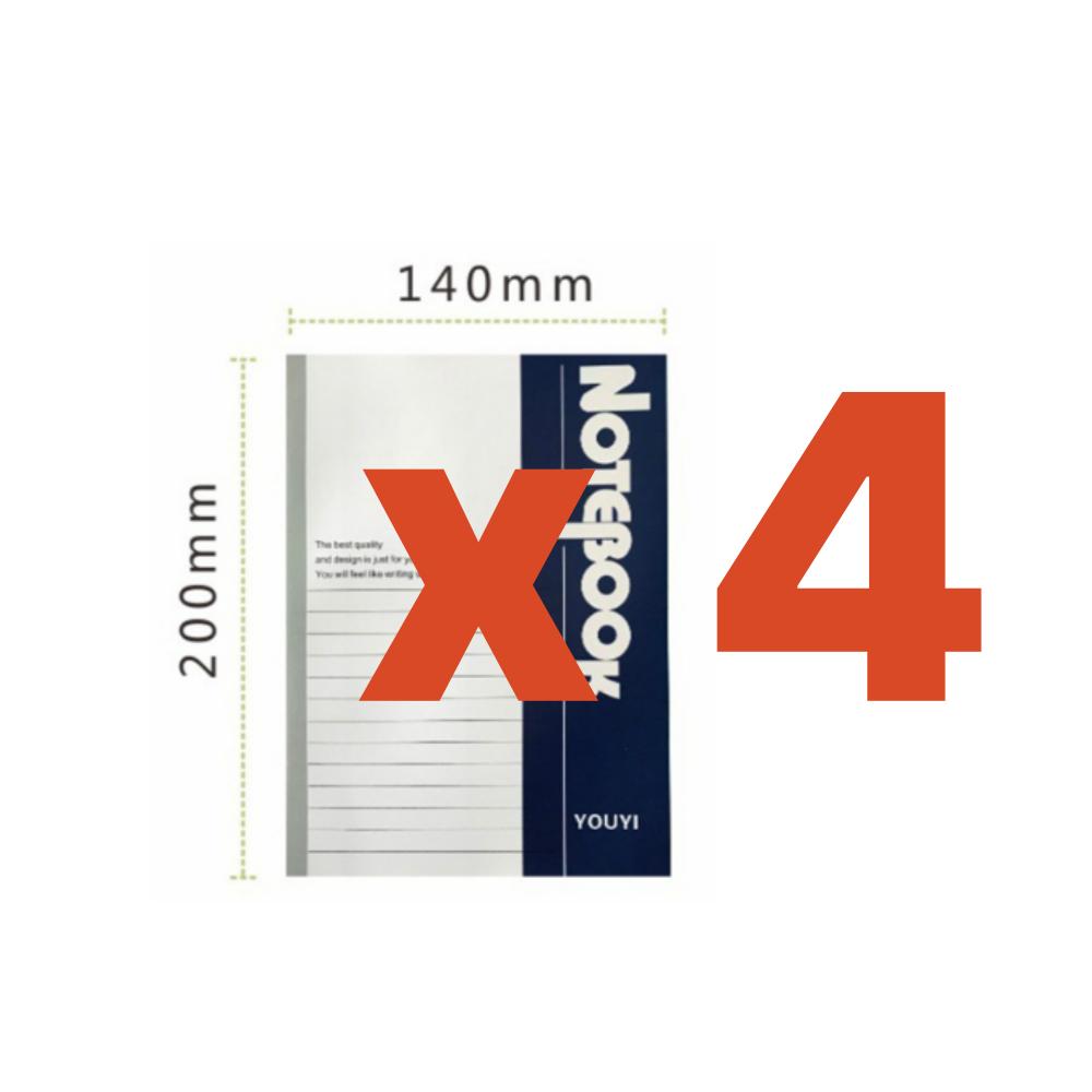 Lined Pad Note #2 Lined Paper for Punching Binder 5g X 90Sheets (140mm X 200mm)