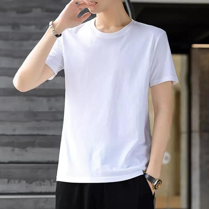 Men's Short Sleeve Crew Neck T-Shirt Soft Casual Daily Wear Basic Top
