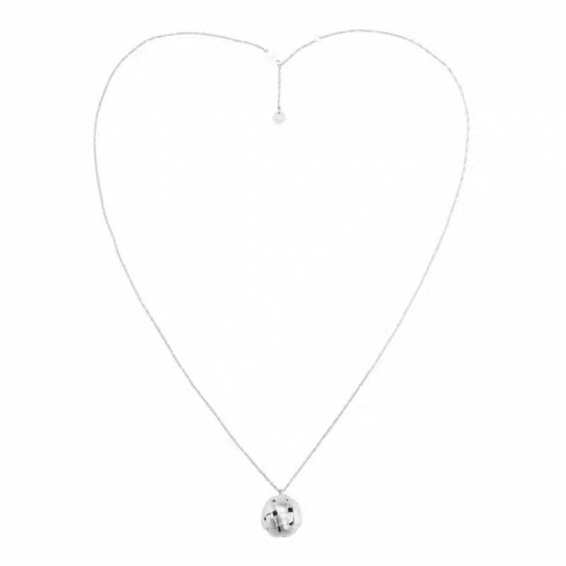Hollow Knit Pompon Pendant Long Necklace: High-End Matte Sweater Chain for Autumn & Winter